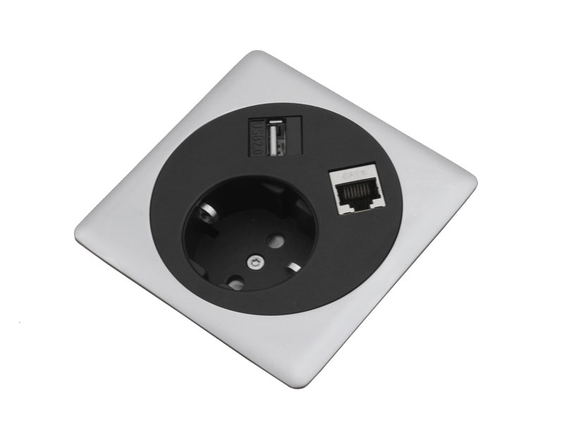 Einbausteckdose Point mit Funktionseinsatz