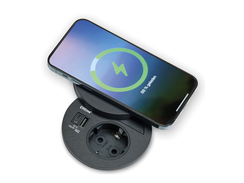 Einbausteckose Circle 80 Family Wireless Qi Charger