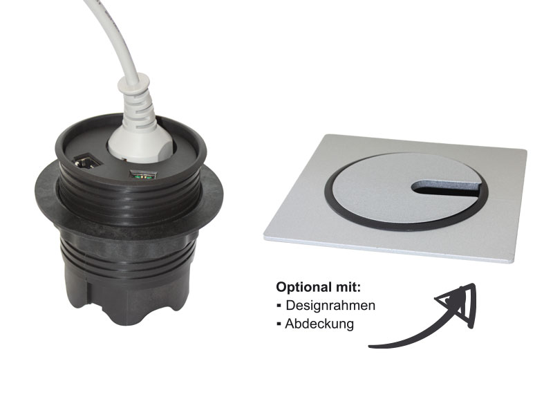 PowerDot Cat 6 Bu/Bu und USB Charger